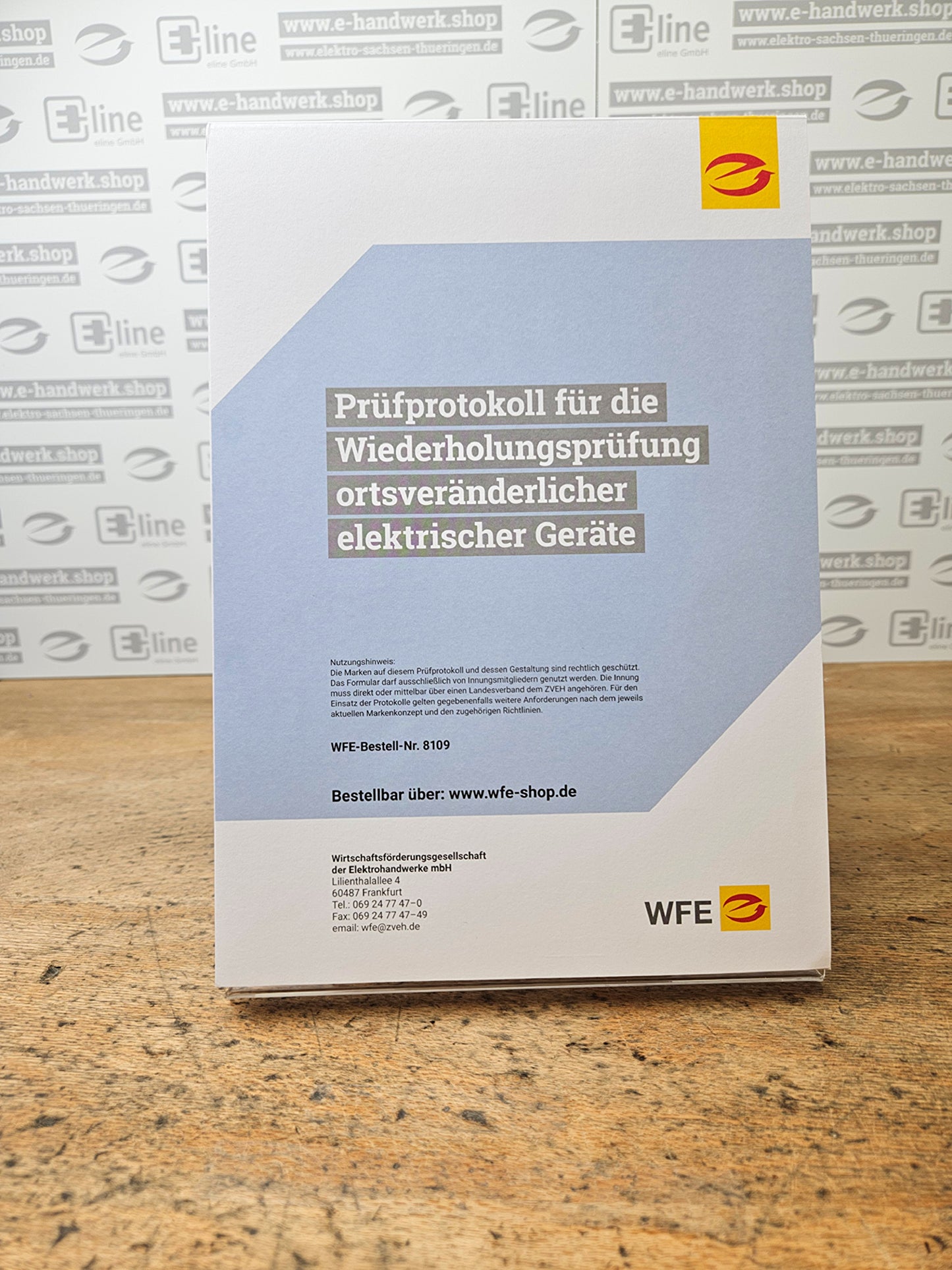 Prüfprotokoll für die Wiederholungsprüfung ortsveränderlicher elektrischer Geräte
