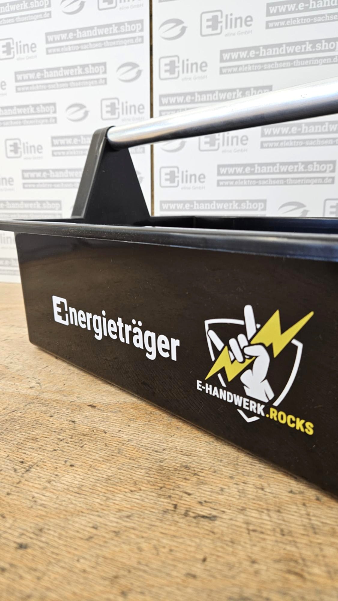 Werkzeugträger - "Energieträger" mit E-Handwerk.rocks Logo