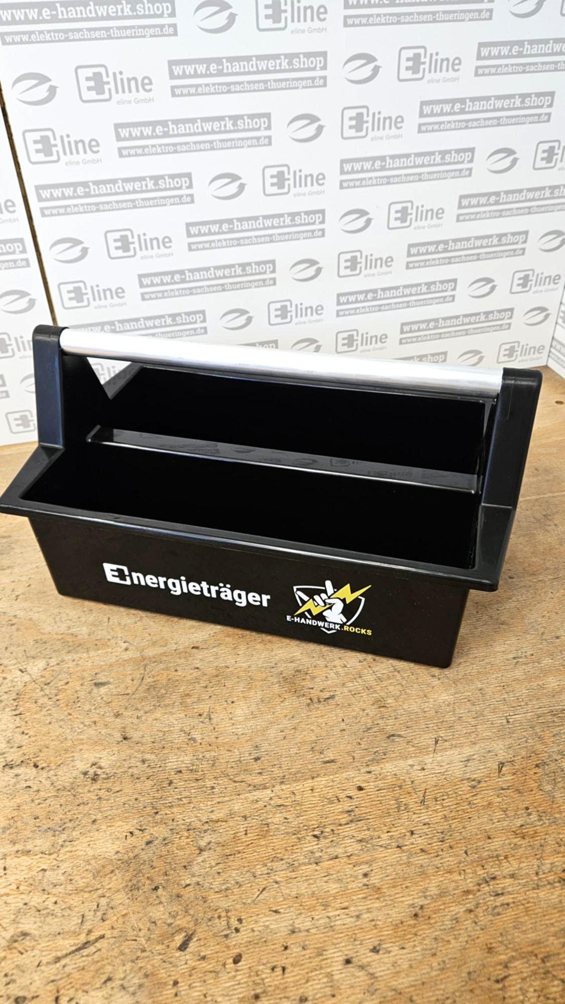 Werkzeugträger - "Energieträger" mit E-Handwerk.rocks Logo