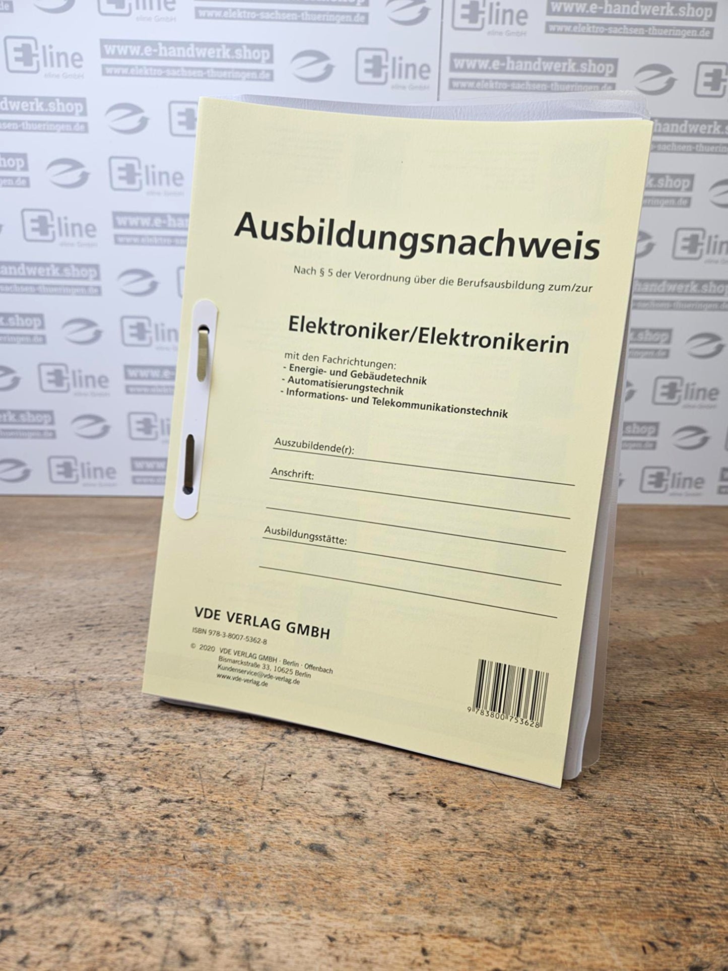 Ausbildungsnachweis (Berichtsheft)