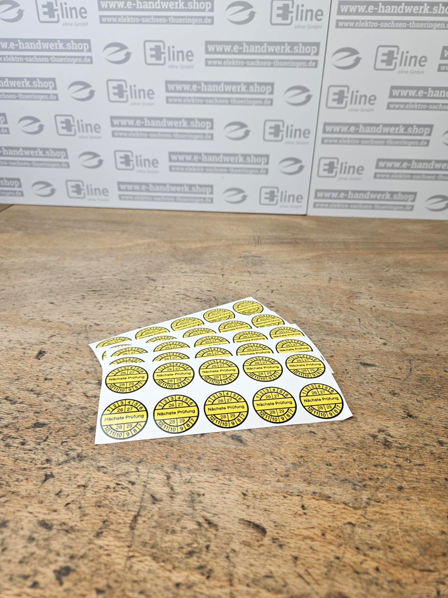 Prüfplaketten für elektrische Geräte und Betriebsmittel, 30 mm 4 Jahre, 100 Stk.