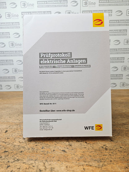 Prüfprotokoll elektr. Anlagen - Prüfprotokoll - Übergabebericht - Zustandbericht